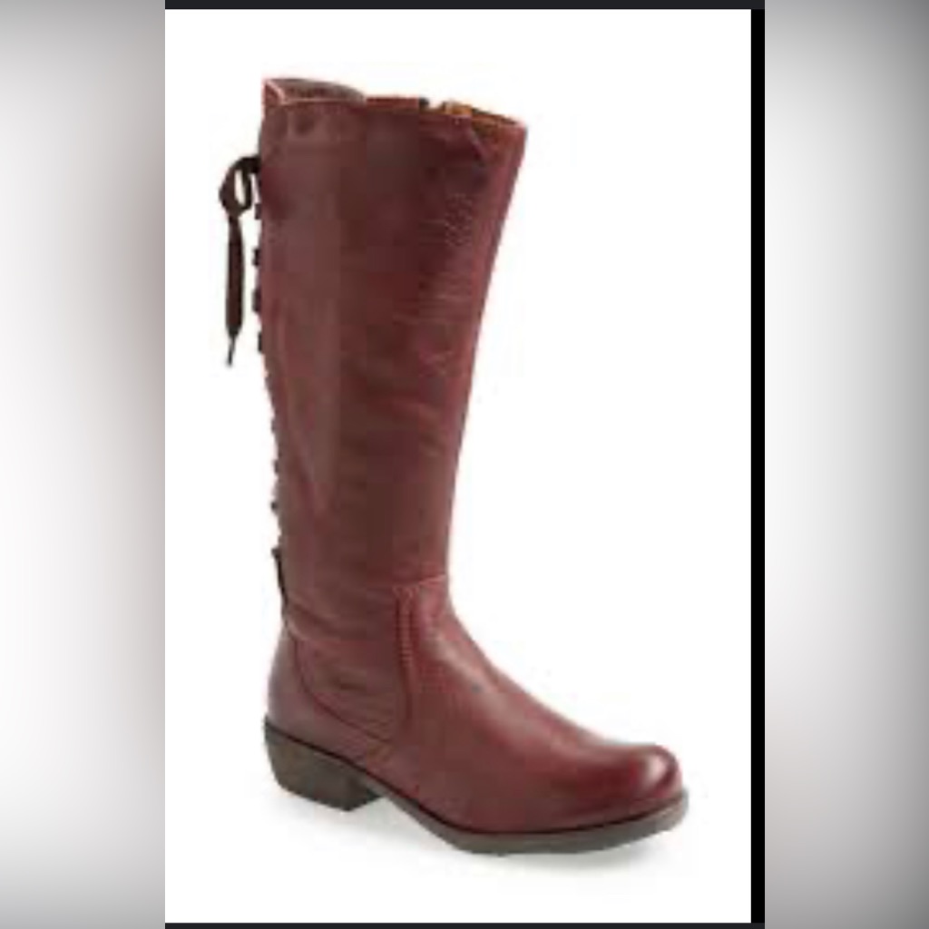 Bos & Co Krisper Tall Boots - Deep Wine Size 40